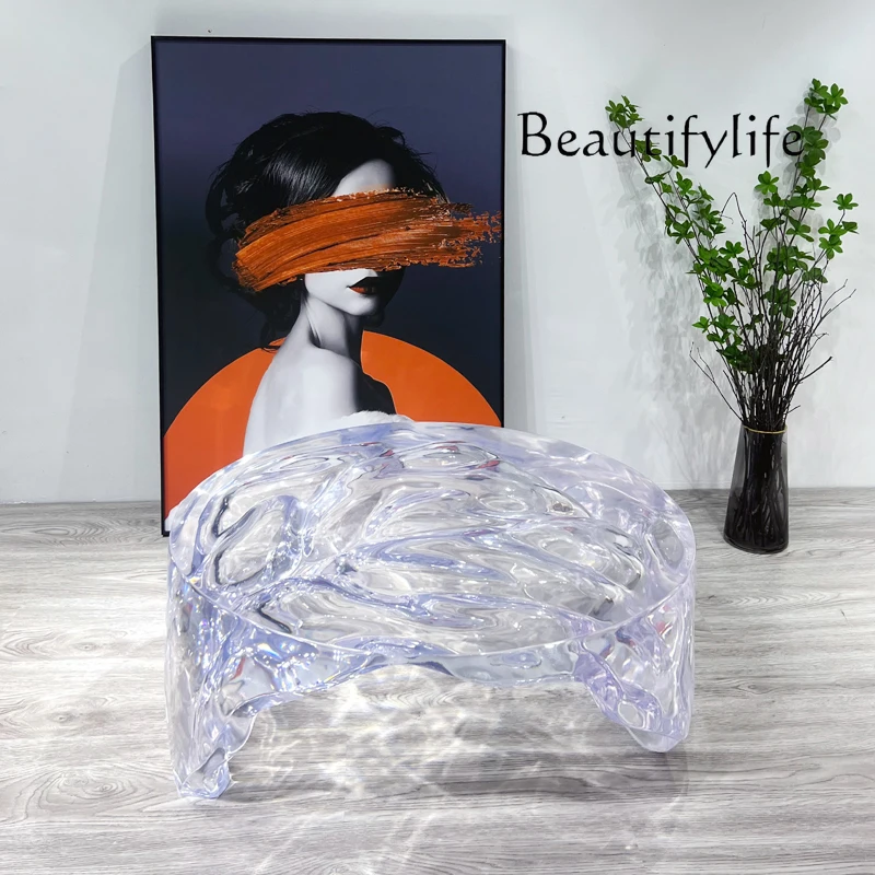 Resin Art Coffee Table - A Modern Minimalist Art Special-shaped Resin