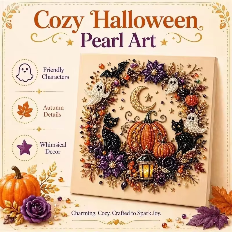 Resin Art Kit For Beginners - @Halloween Ghost Pearl Art Kit for