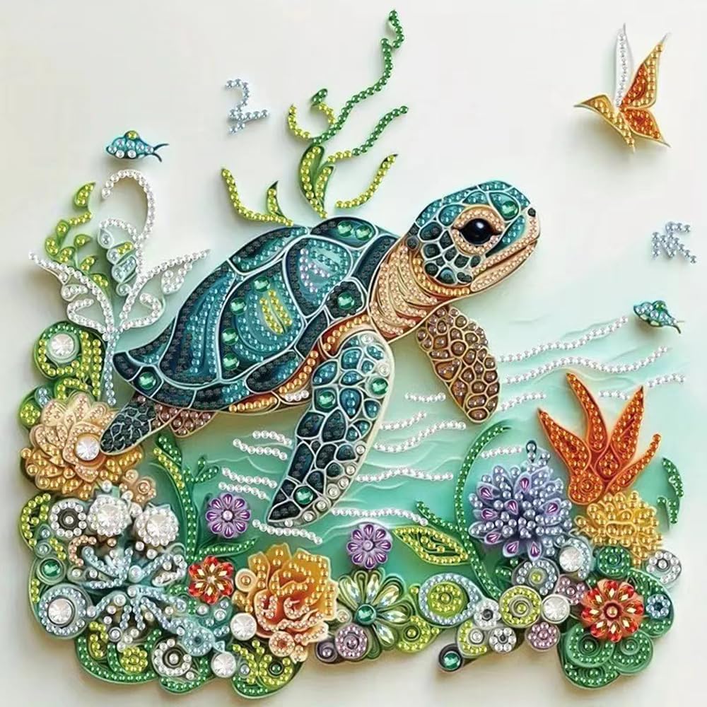 Resin Art Kit For Beginners - Sea Turtle Animal Diamond Painting Kits
