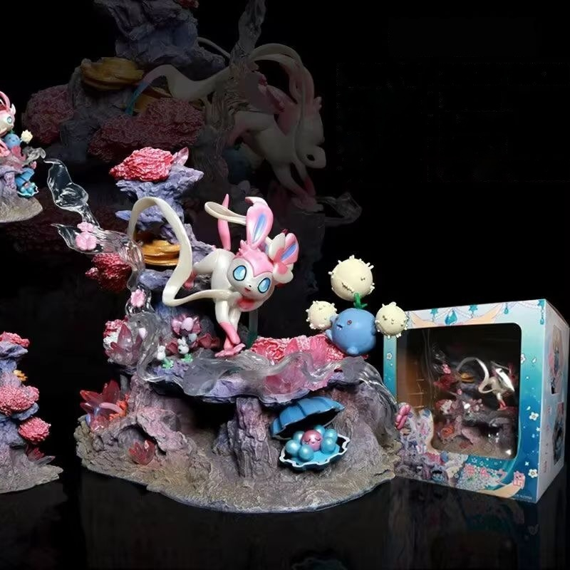 Resin Art Furniture - Gk Figure Sylveon Shroomish Clamperl Fairy