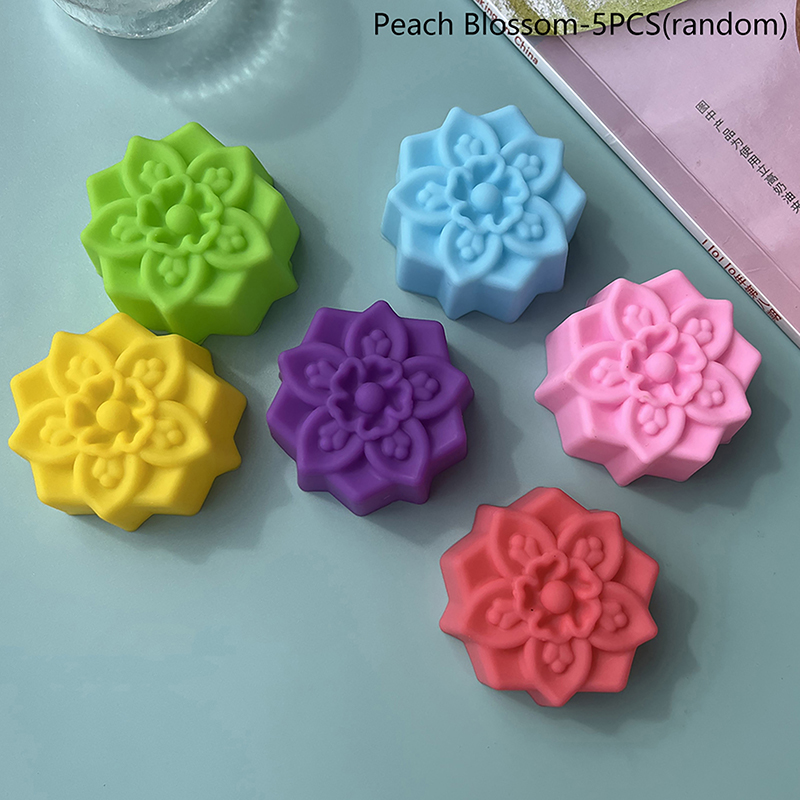 Resin Art Kitchen - 5PCS Flower Silicone Candle Mold DIY