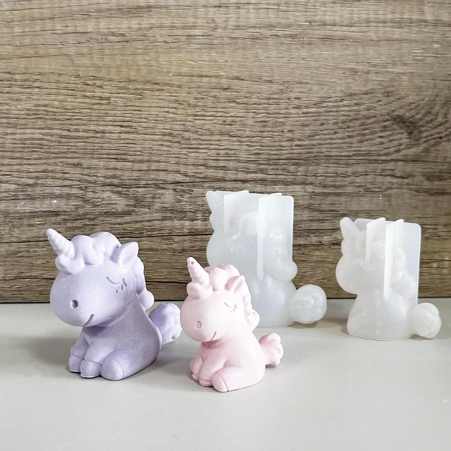 Resin Art Clay - 3D Geometric Silicone Unicorn Cat Deer
