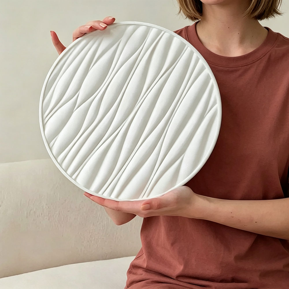Resin Art Glue - Large Round Tray Silicone Mold Wave