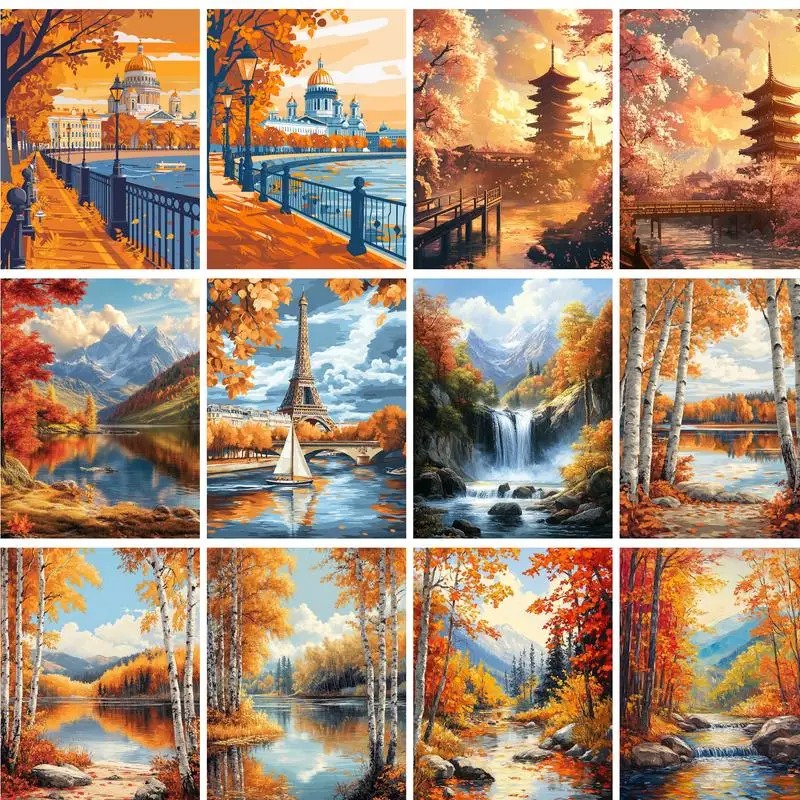 Resin Art On Canvas - 40x50cm Painting By Numbers On Canvas