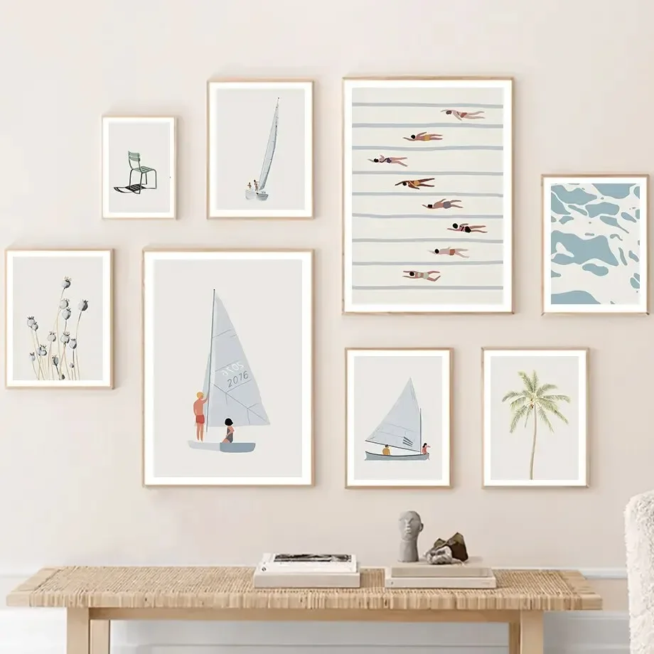 Resin Art Beach Theme - Beach and Ocean Themed Floral Minimalist