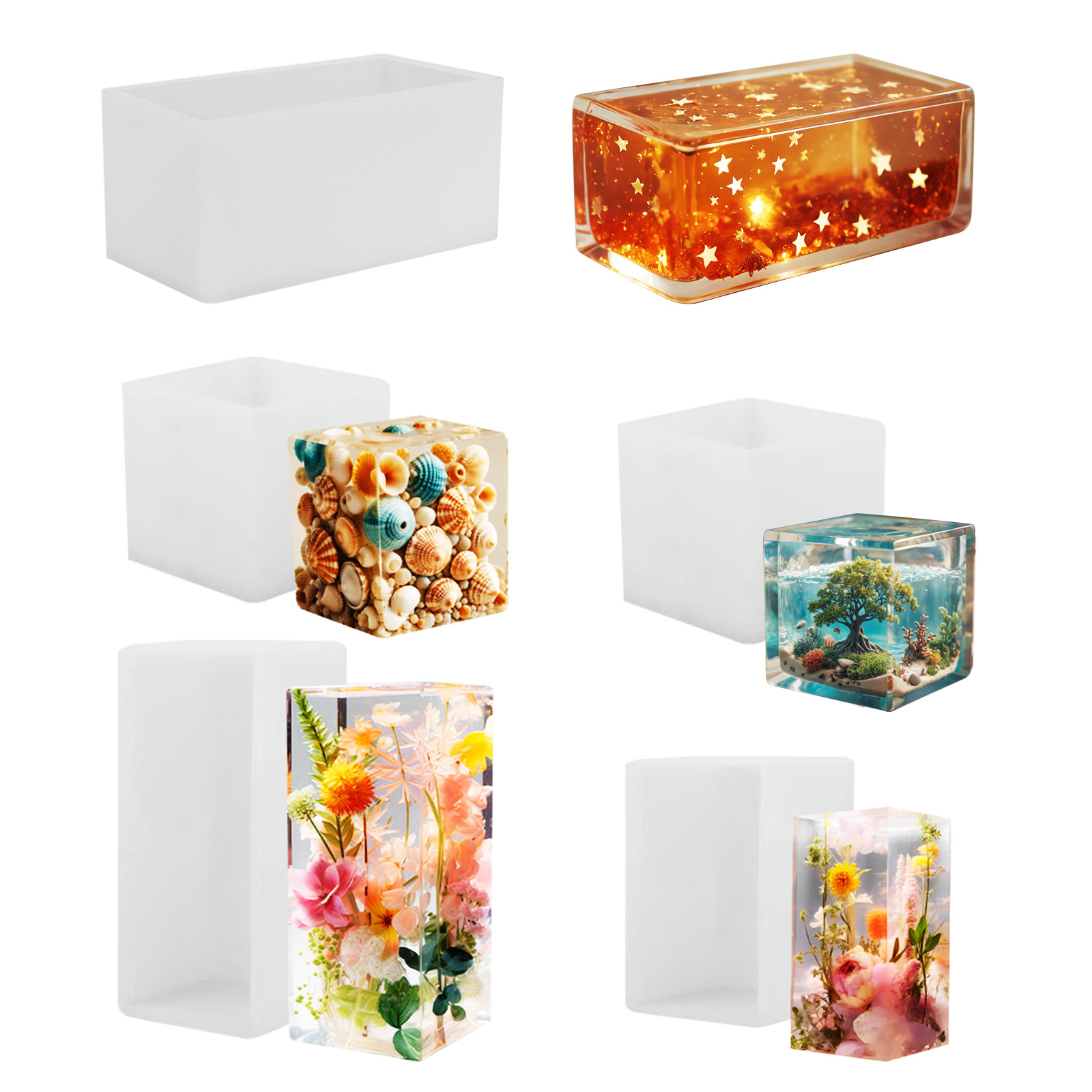 Resin Art Glue - Epoxy Casting Mold Silicone Mold DIY