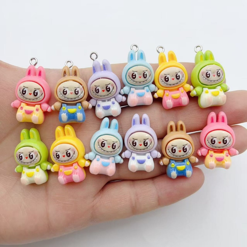 Resin Art Box - 10Pcs Kawaii Rabbit Strawberry House Resin