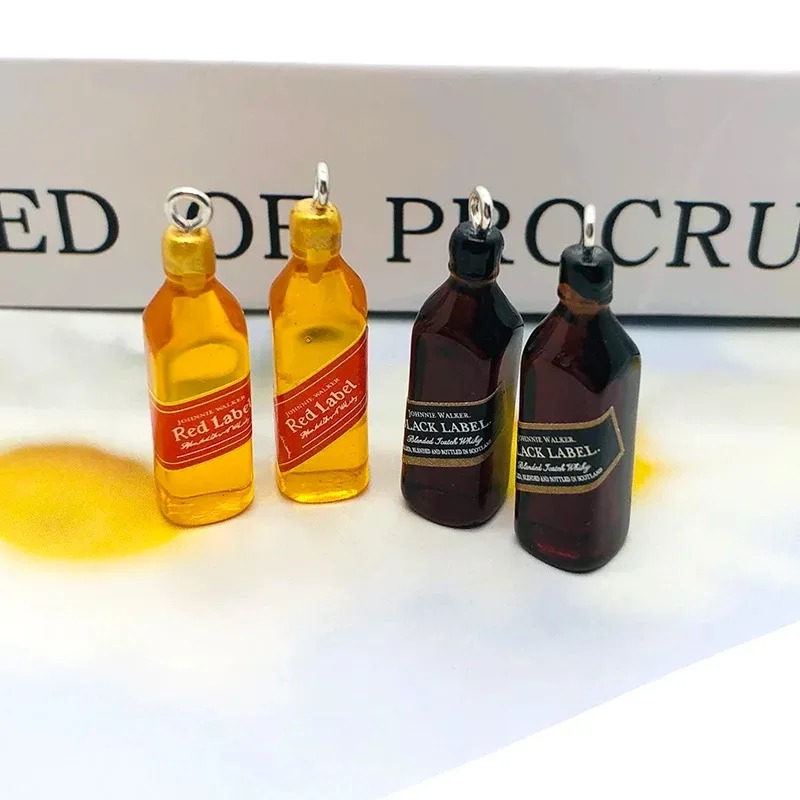 Resin Art Box - 10Pcs Tiny Wine Bar Bottle Resin