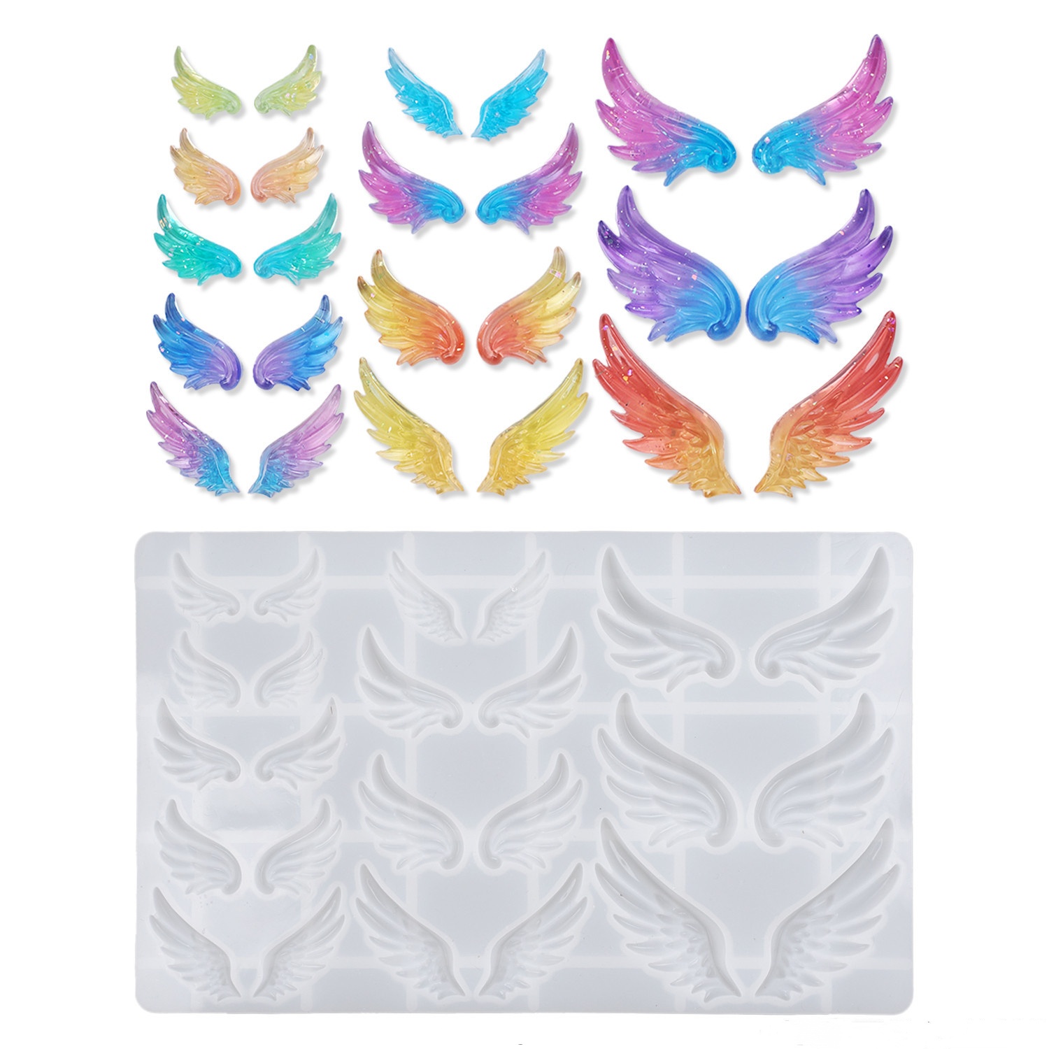 Resin Art Glue - DIY Crystal Resin Mold Angel Wings