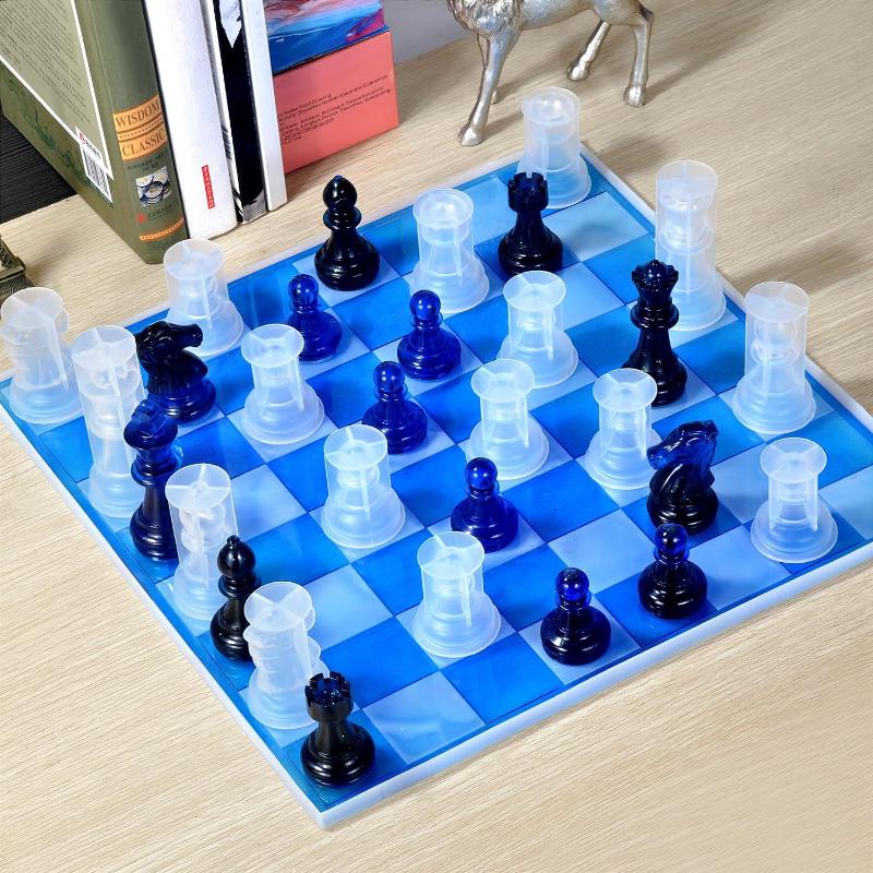 Resin Chess Set Mold With Ches - Resin Art Table ulasan dan harga