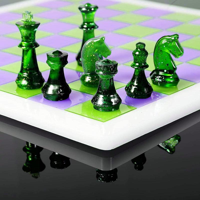 Resin Chess Set Mold With Ches - Resin Art Table ulasan dan harga