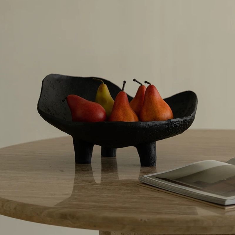 Black Fruit Plate Resin Storag - Resin Art Coffee Table ulasan dan harga