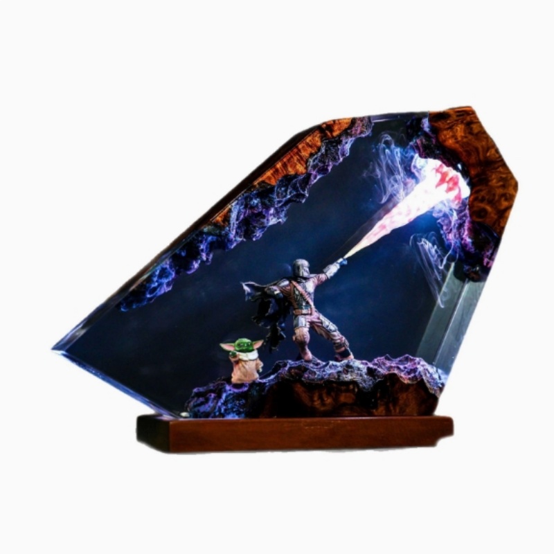 Mandalorian Resin Art Lamp Cra - Resin Art Goku ulasan dan harga