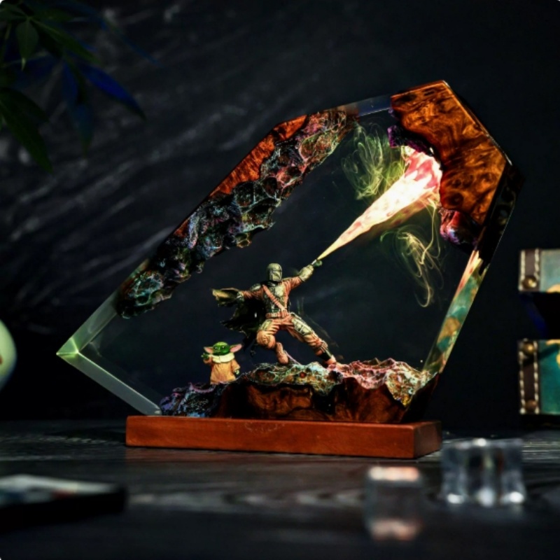 Mandalorian Resin Art Lamp Cra - Resin Art Goku ulasan dan harga