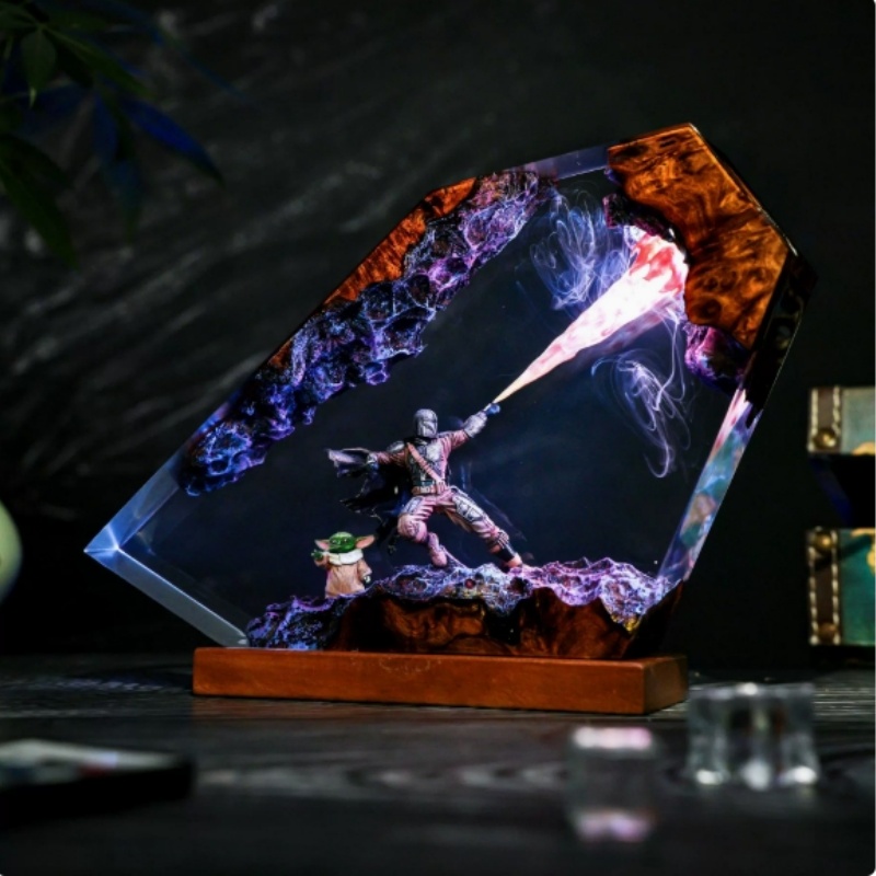 Mandalorian Resin Art Lamp Cra - Resin Art Goku ulasan dan harga