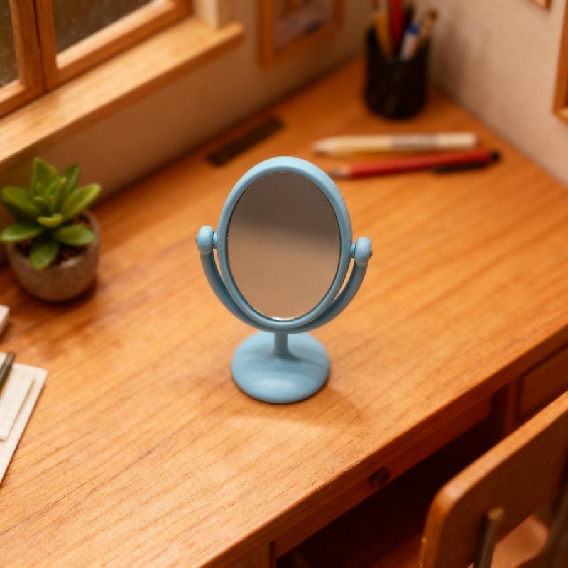 1Pcs Miniature Retro Mirror Dr - Resin Art Furniture ulasan dan harga