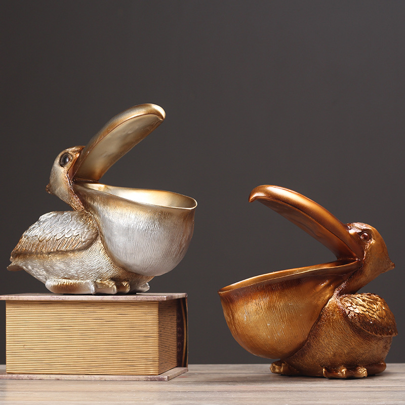 Pelican Bird Ornament Retro Re - Resin Art Table ulasan dan harga