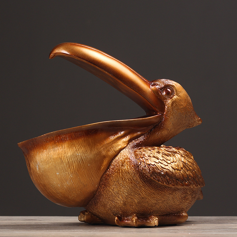 Pelican Bird Ornament Retro Re - Resin Art Table ulasan dan harga