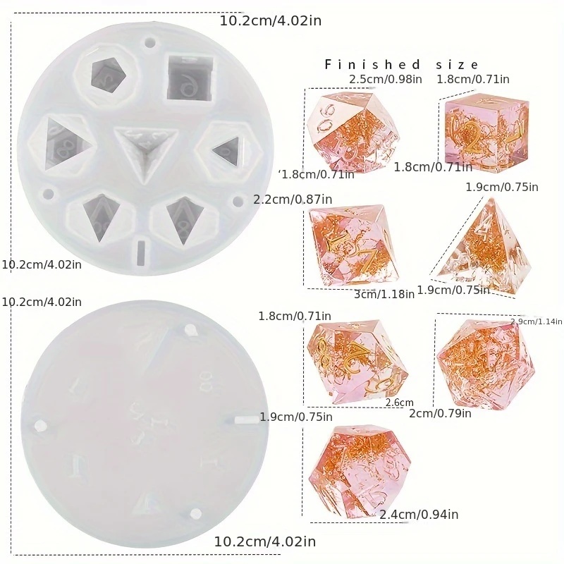 1setsilicone resin die molds ， - Resin Art Table ulasan dan harga
