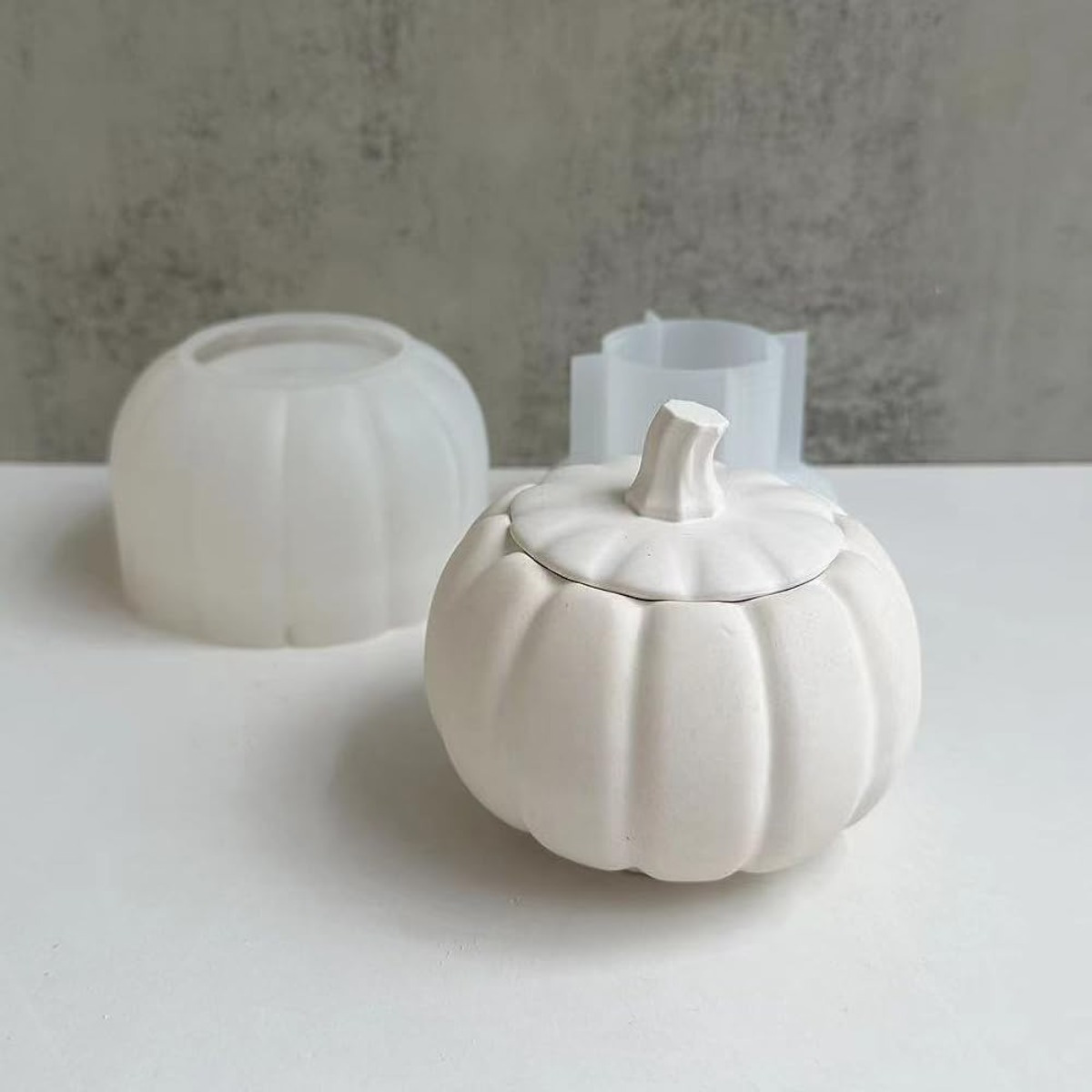 5'' Large Pumpkin Jar Mold, Ha - Resin Art Clay ulasan dan harga