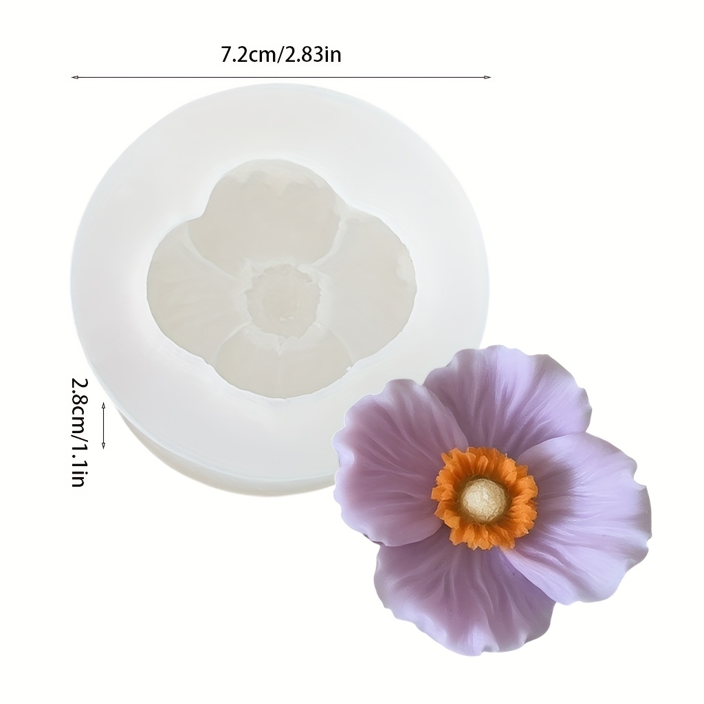 Flower Silicone Candle Mold, C - Resin Art Furniture ulasan dan harga