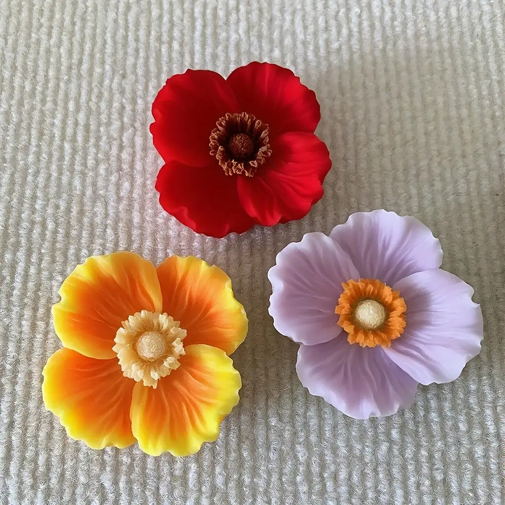 Flower Silicone Candle Mold, C - Resin Art Furniture ulasan dan harga