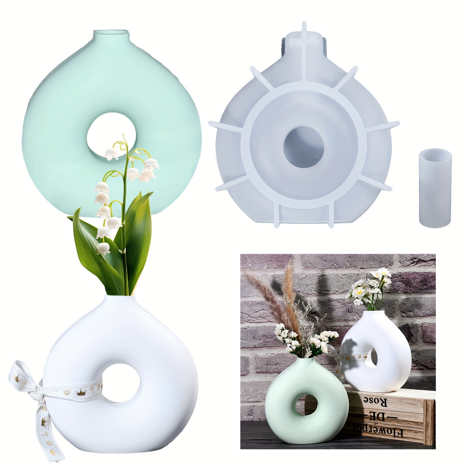 1 DIY Round Vase Silicone Moul - Resin Art Workshop ulasan dan harga