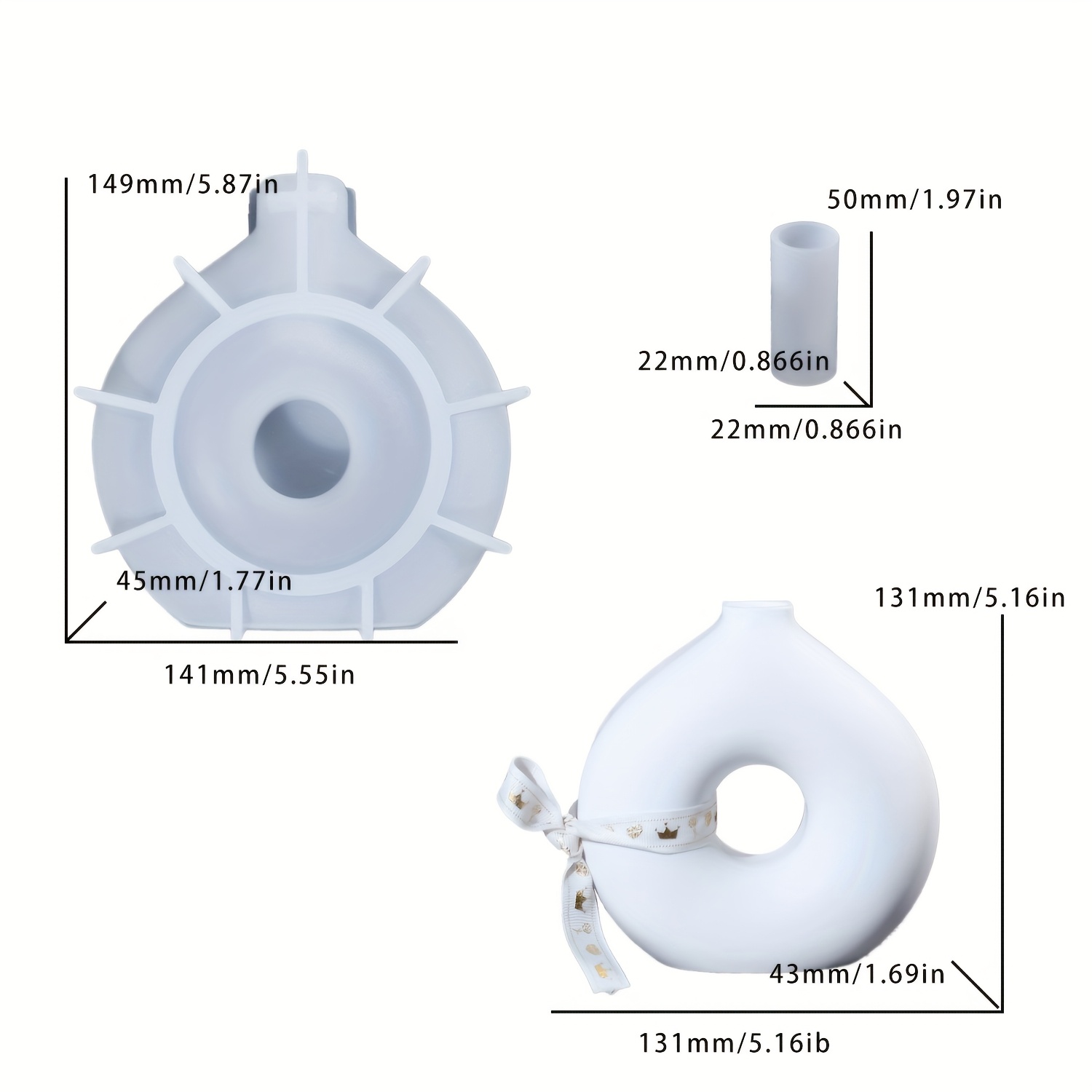 1 DIY Round Vase Silicone Moul - Resin Art Workshop ulasan dan harga