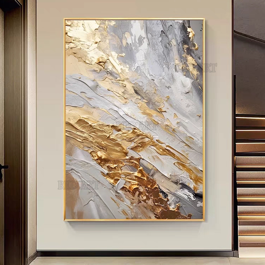Large Size Contemporary Abstra - Resin Art On Canvas ulasan dan harga