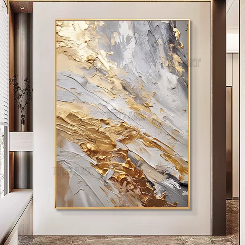 Large Size Contemporary Abstra - Resin Art On Canvas ulasan dan harga