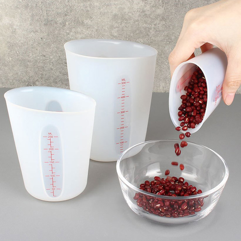 125/250/500ml Silicone Measuri - Resin Mixing Cup ulasan dan harga