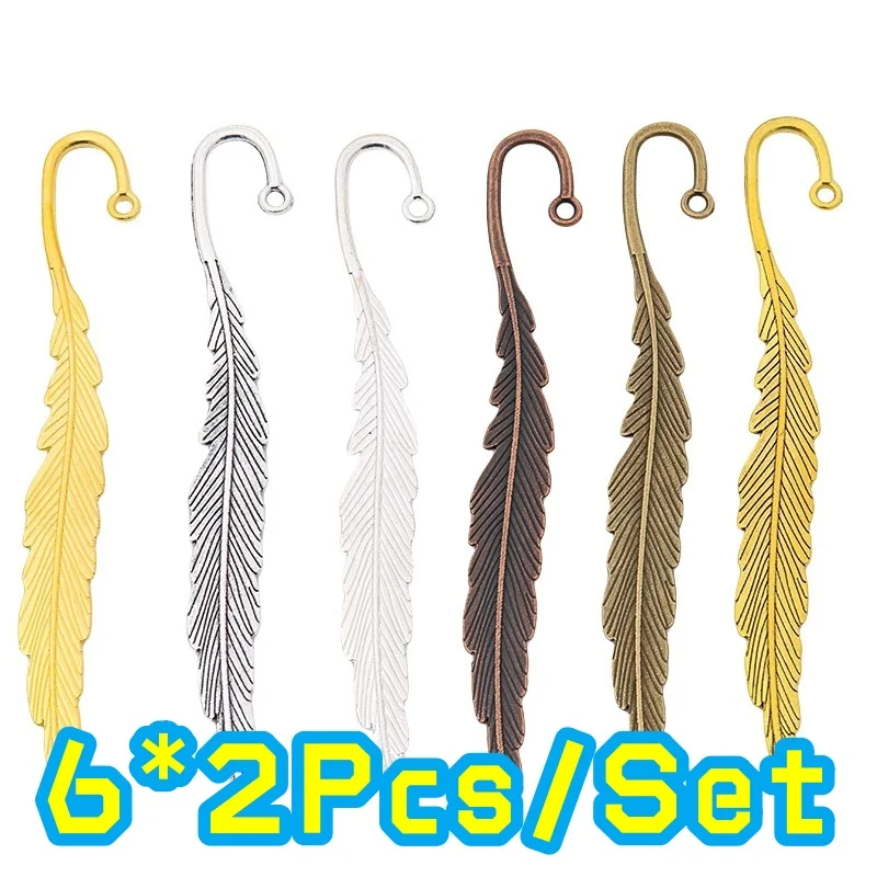 12Pcs 113x16mm Bronze Antique  - Resin Art Bookmark ulasan dan harga