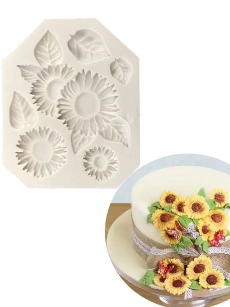 3D Sunflower Candle Mold Silic - Resin Art Clay ulasan dan harga