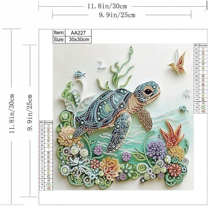 Sea Turtle Animal Diamond Pain - Resin Art Kit For Beginners ulasan dan harga