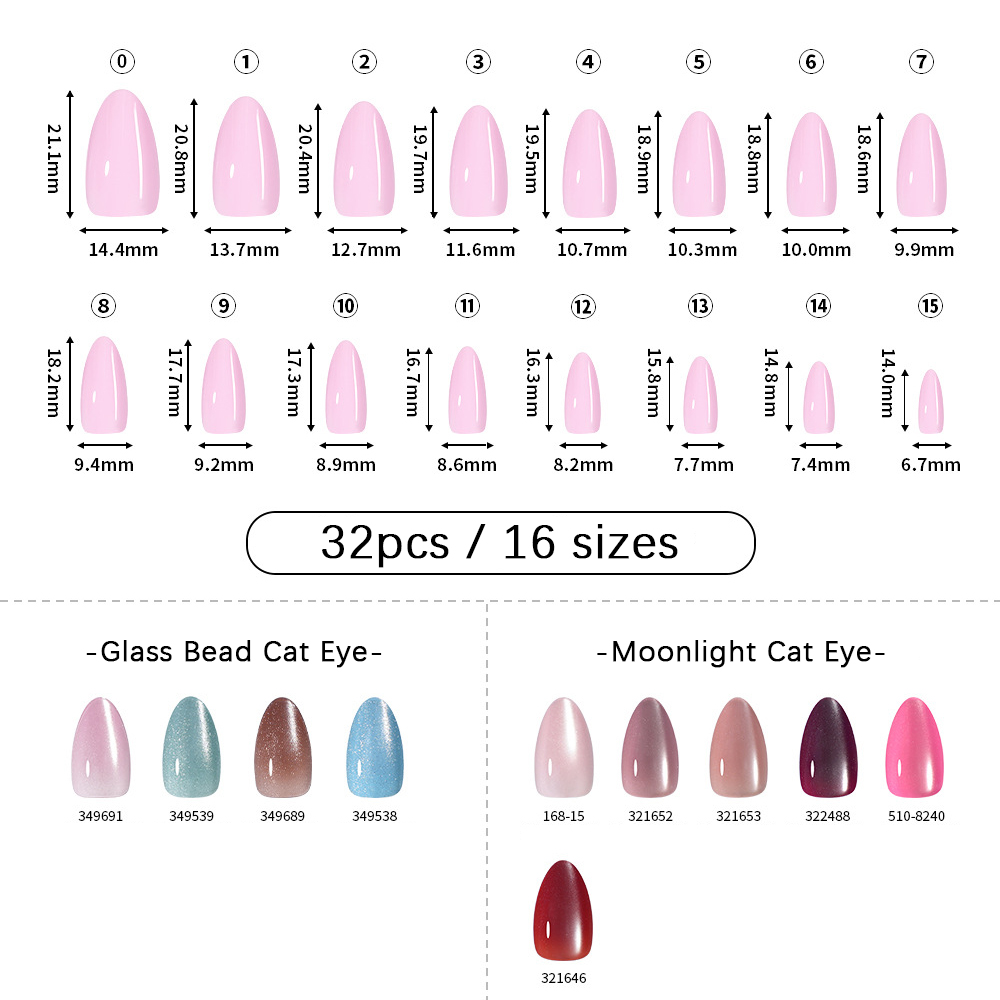 VITAGWX 32pcs Press on Nails A - Resin Art Glitter ulasan dan harga
