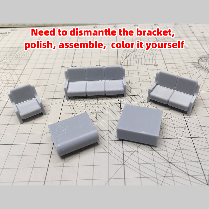 Scale Model Kit Sofa Couch Set - Resin Art Coffee Table ulasan dan harga