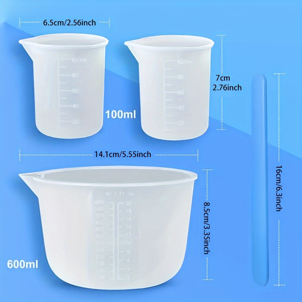 Silicone Measuring Cups, Resin - Resin Mixing Cup ulasan dan harga