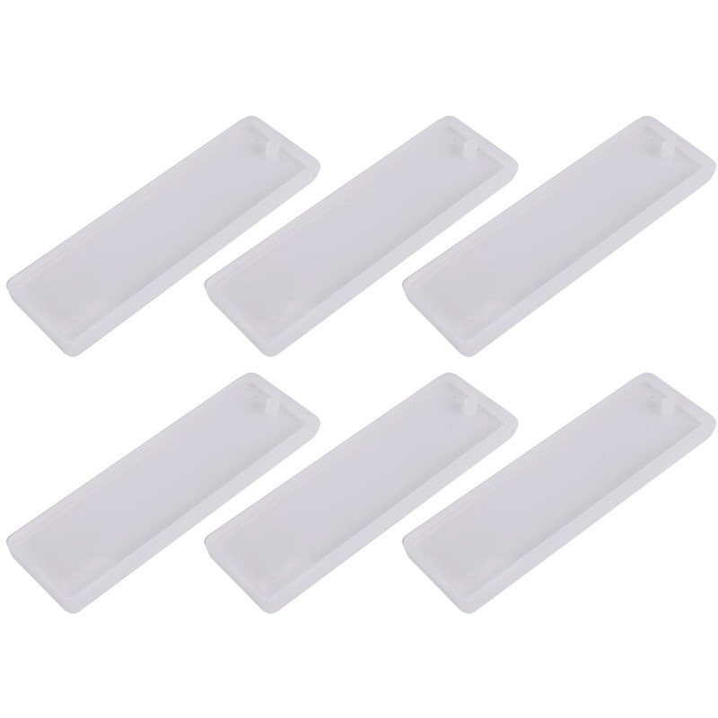 The New 6 Pcs/set Rectangle Si - Resin Art Bookmark ulasan dan harga