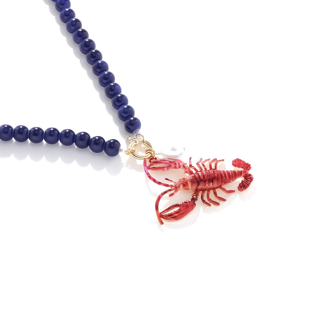 New Bohemian Lobster Bead Neck - Resin Art Beach Theme ulasan dan harga