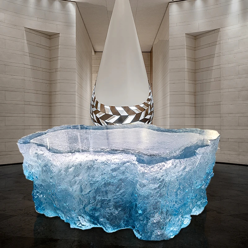 custom.Modern Minimalist Desig - Resin Art Coffee Table ulasan dan harga