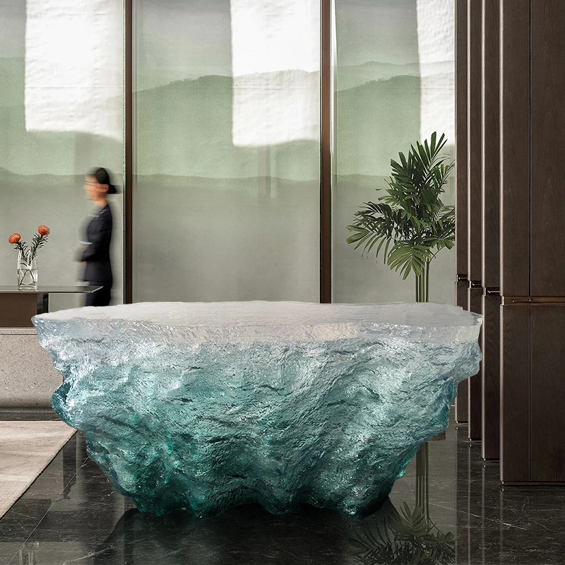 custom.Modern Minimalist Desig - Resin Art Coffee Table ulasan dan harga