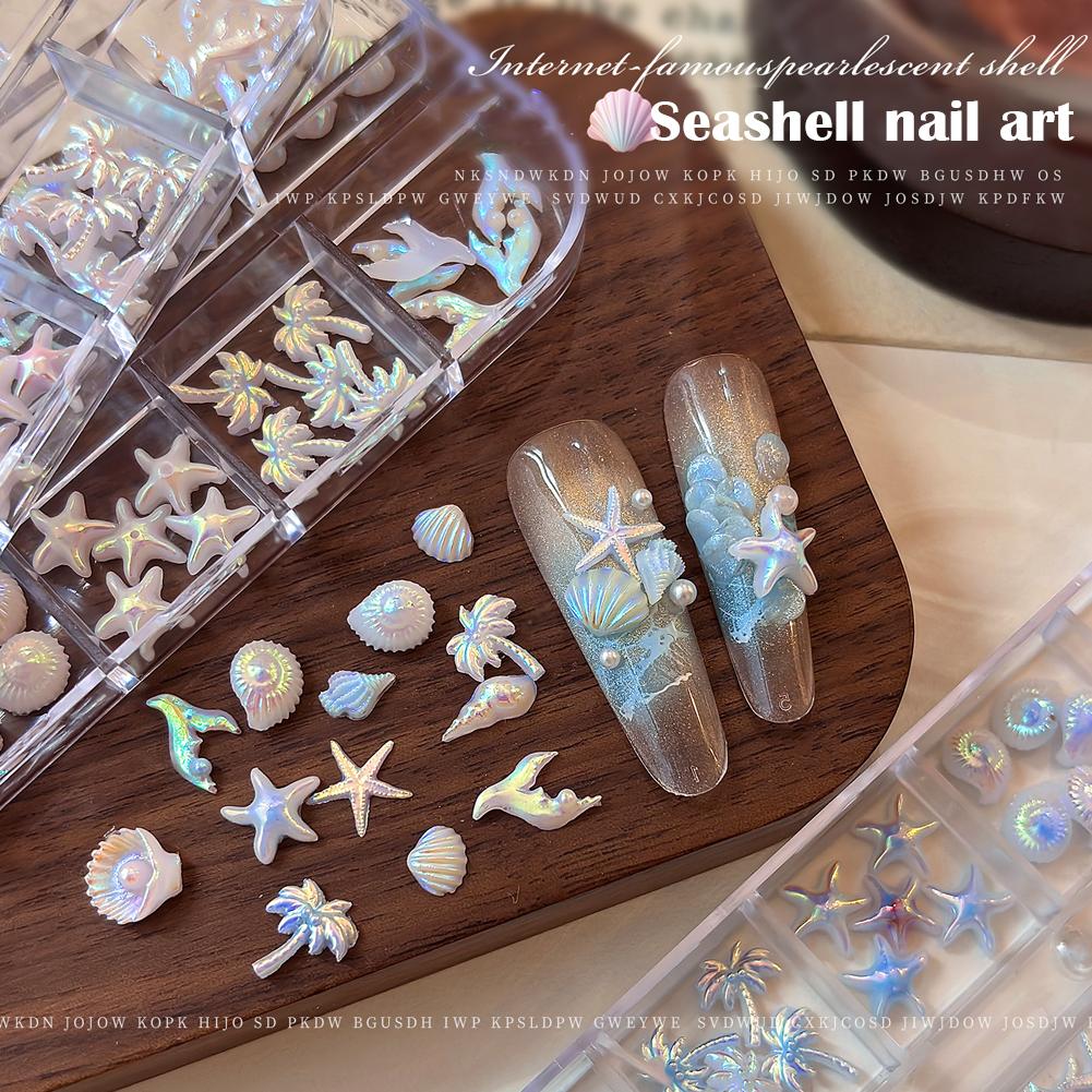 12 Grids/Box 3D Starfish And S - Resin Art Beach Theme ulasan dan harga