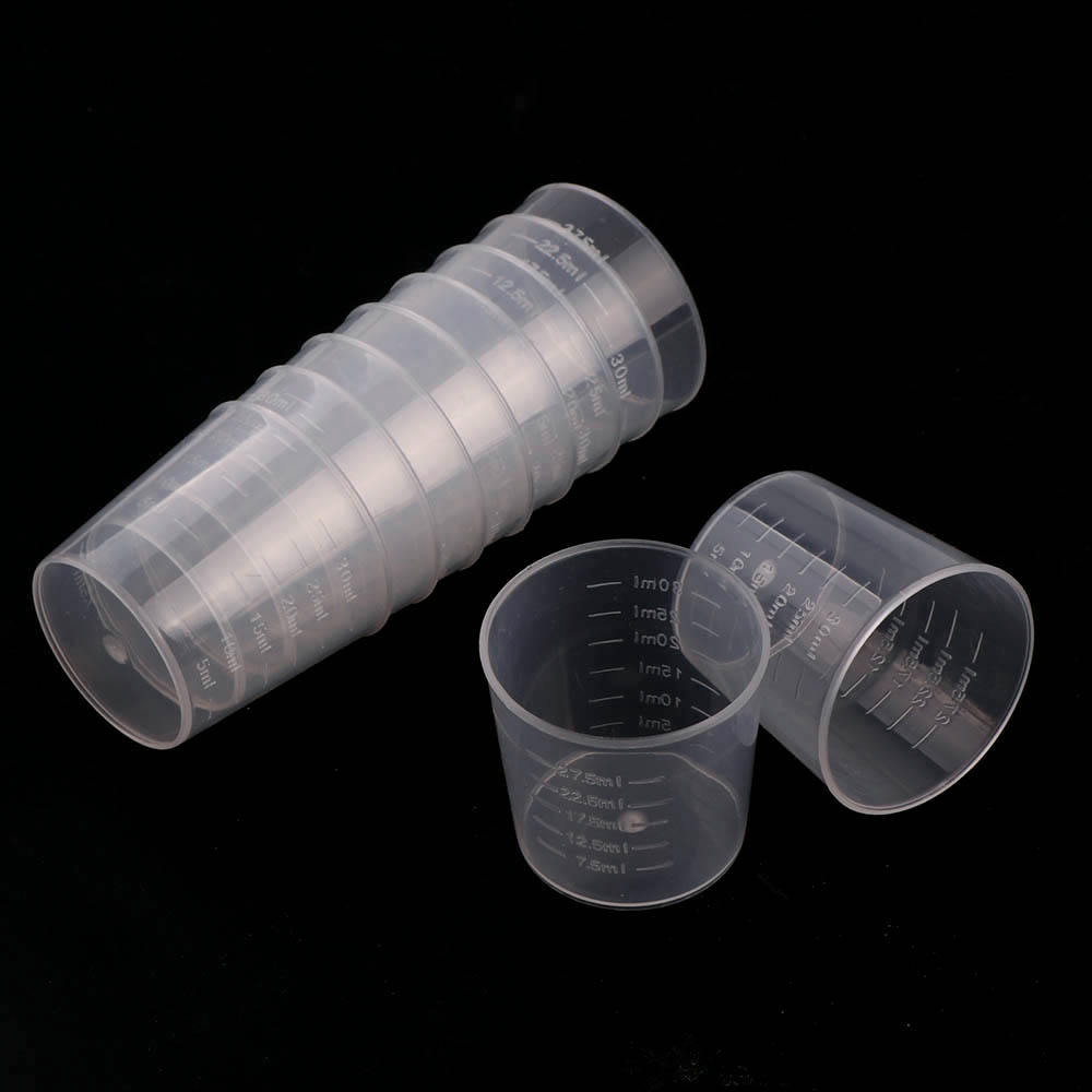 20pc 30ml Clear Plastic Liquid - Resin Mixing Cup ulasan dan harga