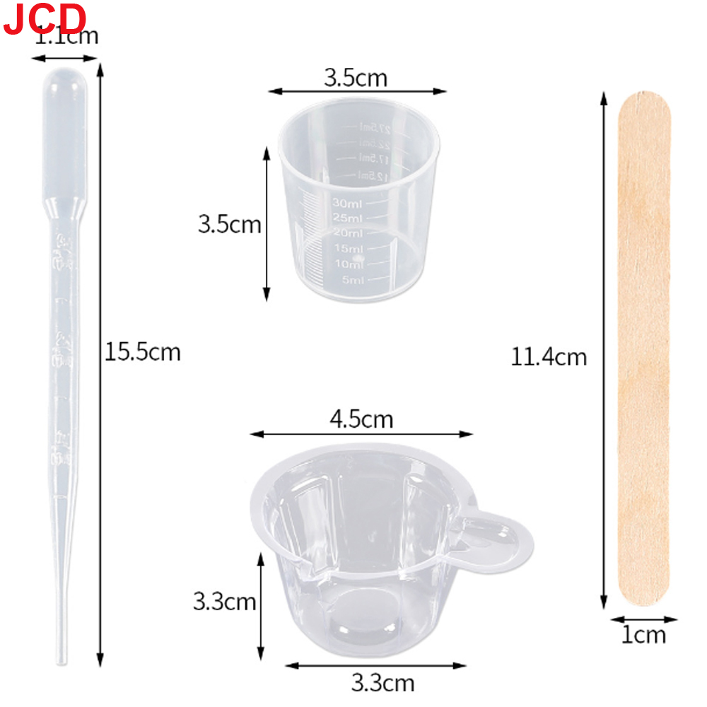 JCD DIY Crystal Clear Epoxy To - Resin Mixing Cup ulasan dan harga