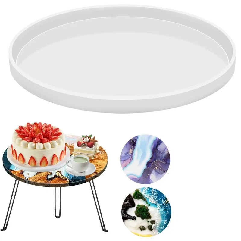 Round Epoxy Table Resin Molds, - Resin Art Table ulasan dan harga