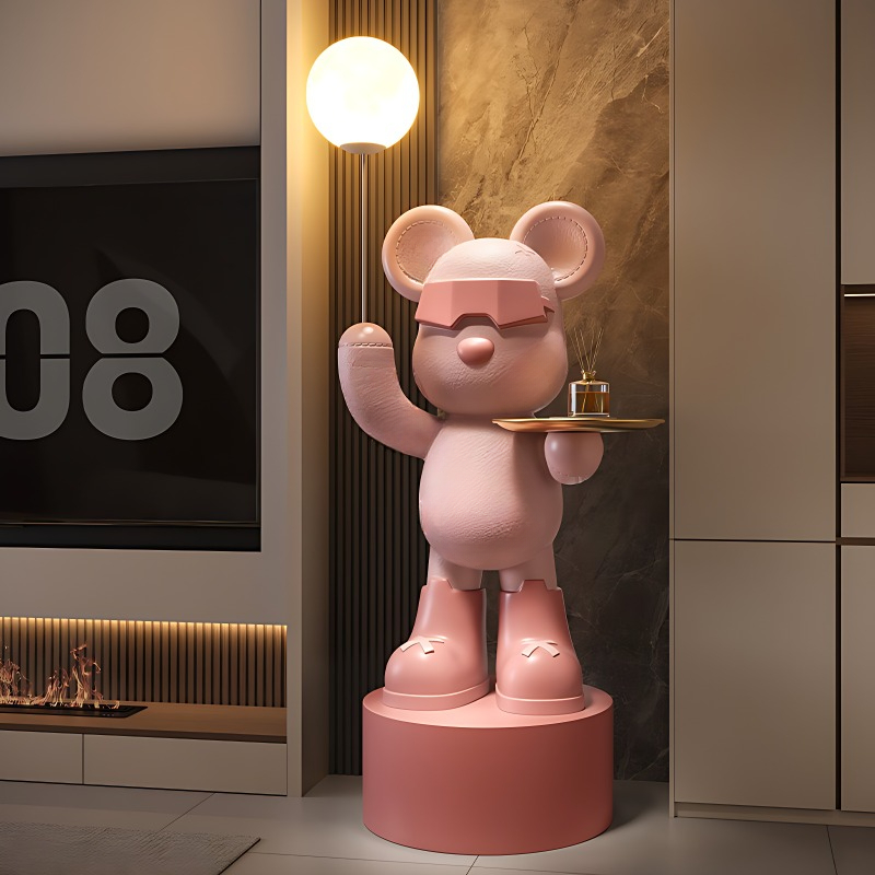 New Violent Bear Large Ornamen - Resin Art Furniture ulasan dan harga
