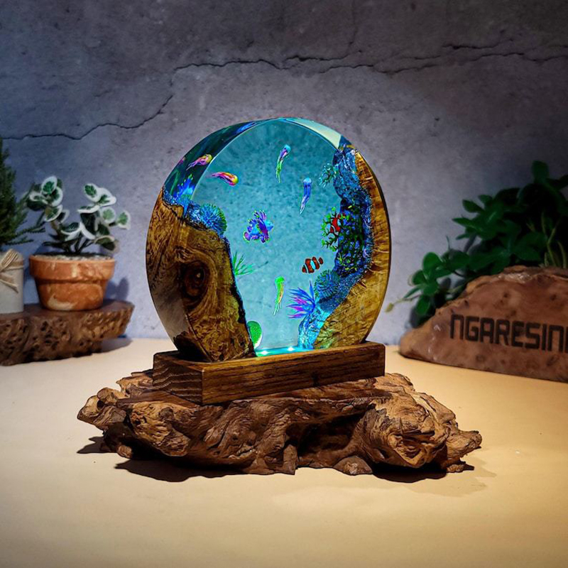 Ocean Aquarium Organism Resin  - Resin Art Table ulasan dan harga