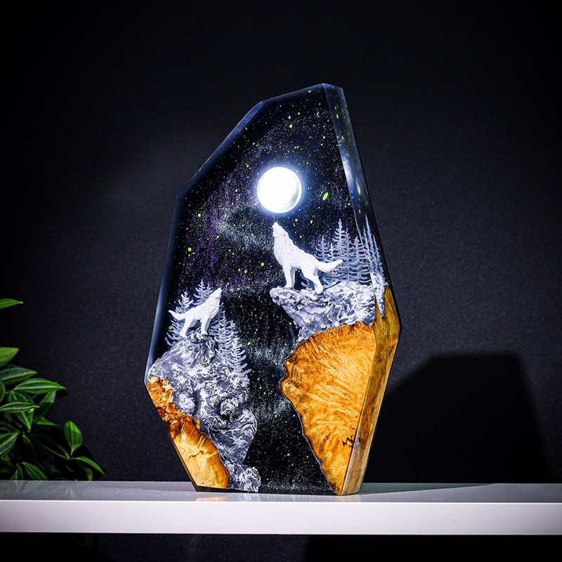 Nature Animals Figure Organism - Resin Art Table ulasan dan harga