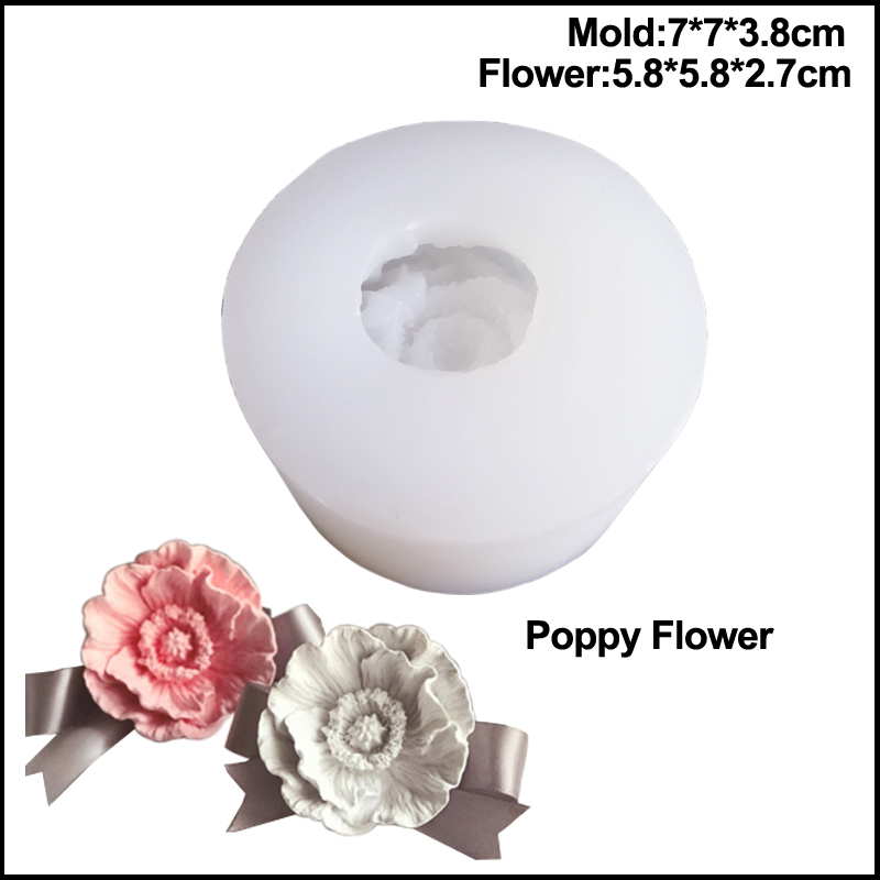 Hot Poppy Candle Moulds Soap M - Resin Art Kitchen ulasan dan harga