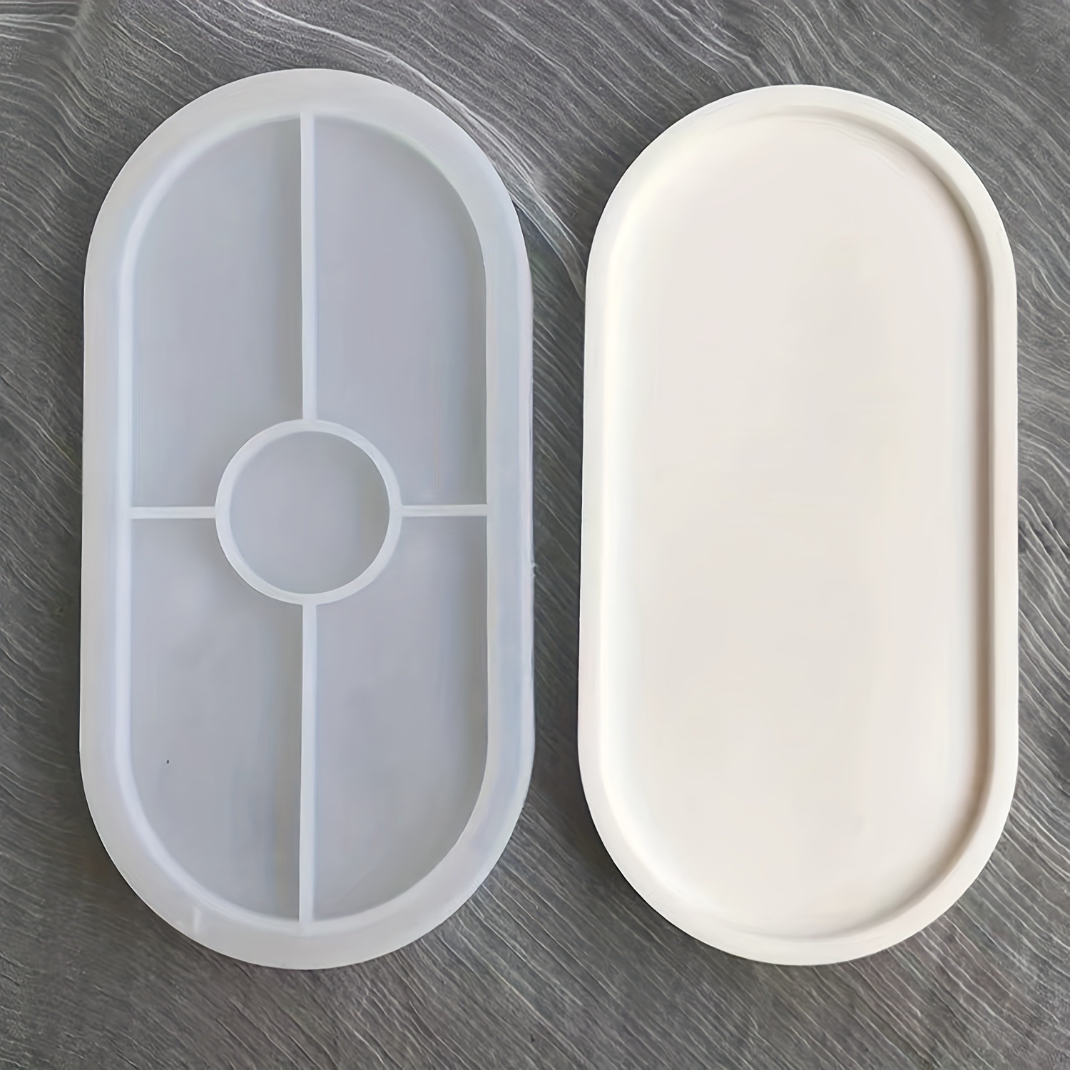 1pc Oval Coaster Epoxy Resin C - Resin Art Clay ulasan dan harga
